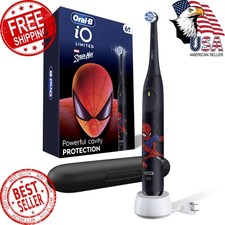 Oral-B iO Kids Limited Rechargeable Electric Powered Toothbrush, Spiderman wi...