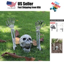 Realistic Skeleton Stakes Halloween Decorations for Lawn Stakes Garden Hallow...