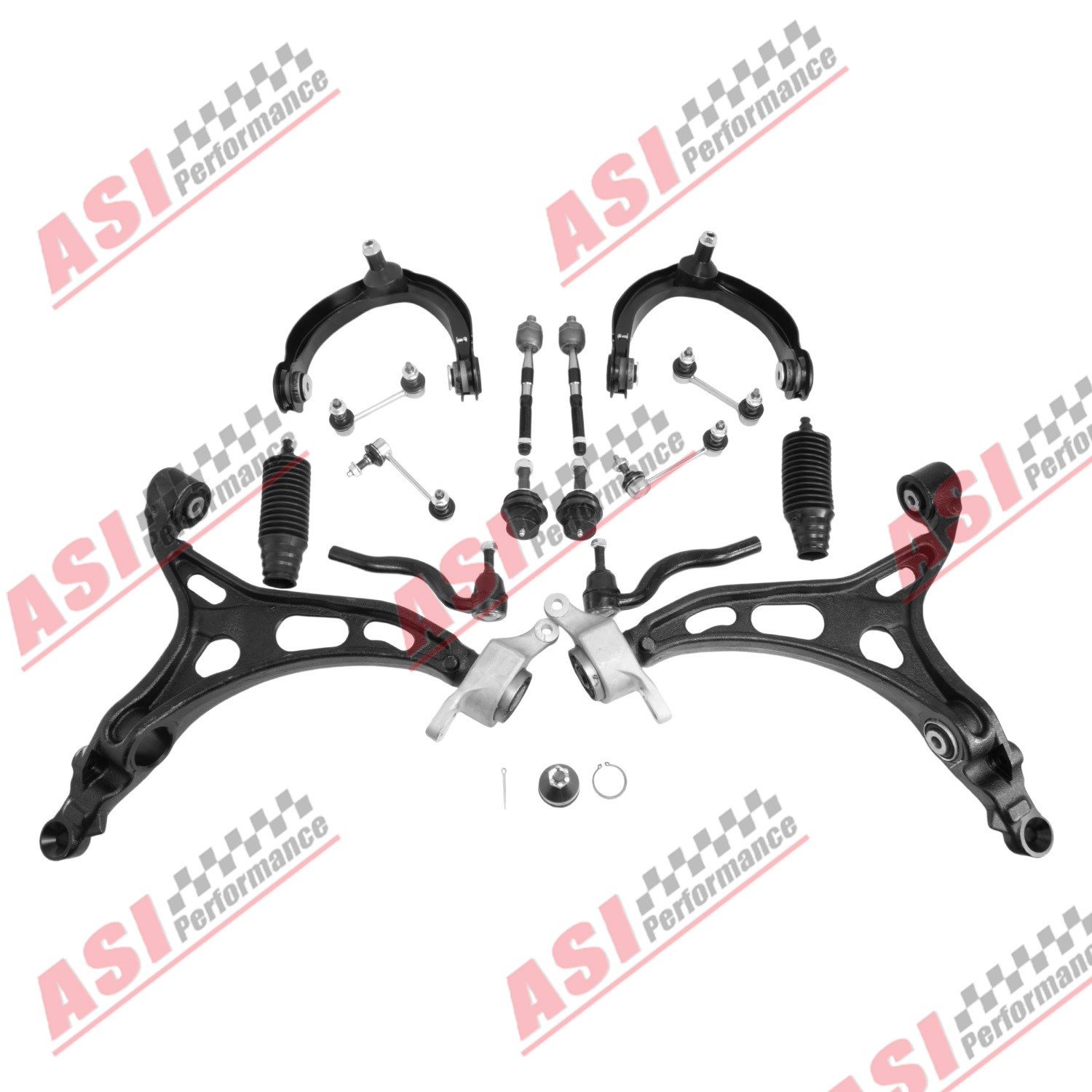 Fits 2011-2015 Durango Grand Cherokee 16Pcs Front Upper Lower Control Arms Kit