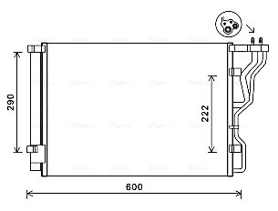 AVA QUALITY COOLING HY5299D Kondensator, Klimaanlage für HYUNDAI