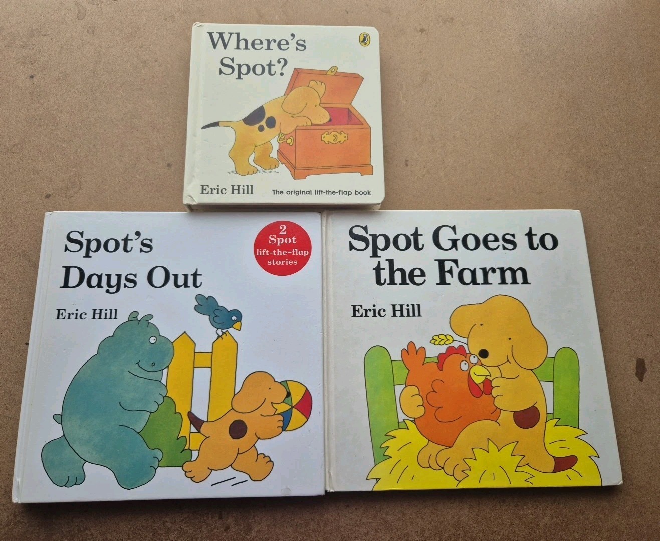 Spot Book Lot. Hardback Books Eric Hill. Where's Spot? Days Out/ Farm 3 X Books.