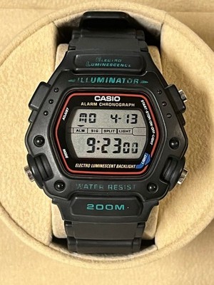 CASIO DW-290デジタル腕時計 200m防水ミッション・インポッシブル Casio DW-290 Tom Cruise Mission Impossible Watch Rare & Beautiful