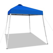 8x8 Top Pop Up Canopy Tent with Central Lock Design, Slant Legs, Backpack, Ea...
