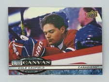 Upper Deck UD Canvas Cole Caufield #C-13 Canadiens 2025-26 Series 1 Hockey