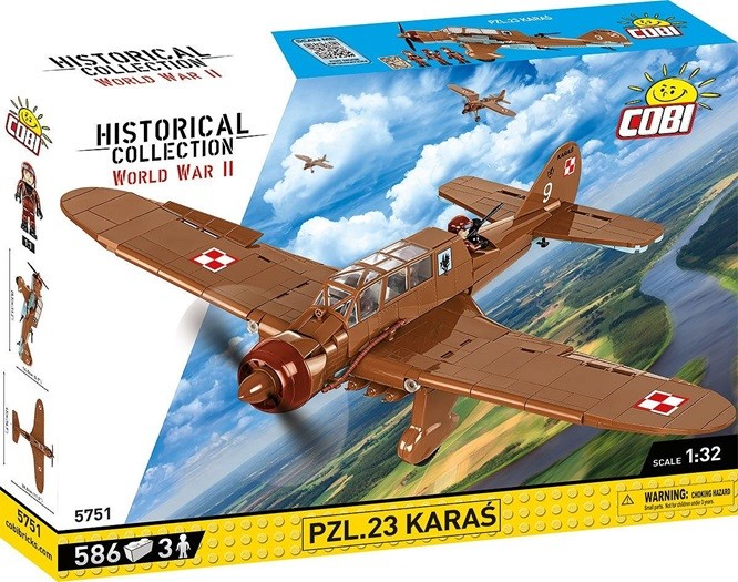 Cobi 5751 - HC WWII - PZL.23 Karaś - New