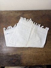 Vtg White Cannon Hand Towel 16”x10.5” Fringe 100% Cotton Made In USA