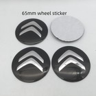 4pcs 3D 56mm 60mm 65mm For Citroen Car emblem Wheel hub Center Cap Badge sticker