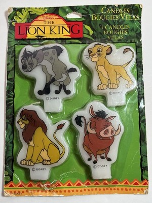 Vintage Disney Lion King Candles Birthday Simba Nala Pumbaa Shenzi