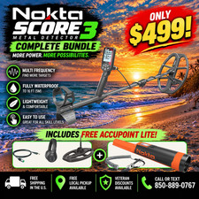 Nokta Triple Score Pro Pack Metal Detector AccuPOINT Lite Pinpointer Bundle