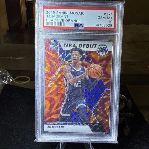 2019-20 Panini Mosaic - NBA Debut Ja Morant #274 Reactive Orange Prizm (RC)