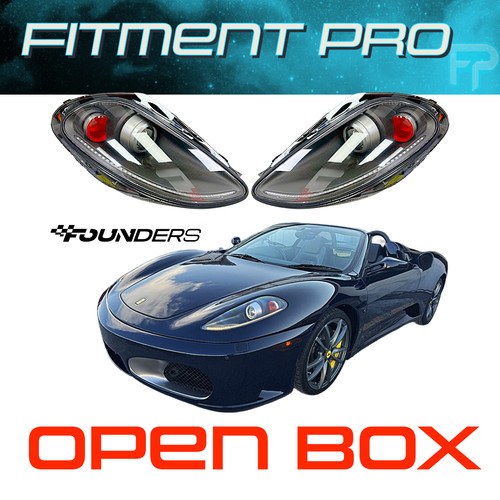 Founders Carbon Fiber HID Headlights 2005-2010 Ferrari F430 LHD/Amber Lens (Set)