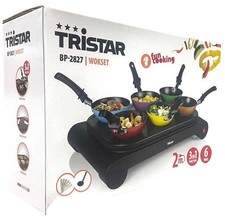 Tristar BP-2827 Party-Wok-Set elektrischer Tischgrill 1.000W