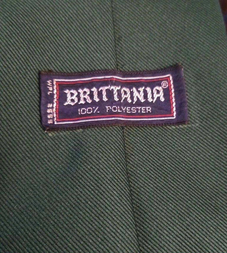 Corbata clásica verde vintage Brittania para hombre venta inmobiliaria Foto 2 de 2