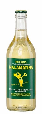 Retsina 0,5l Malamatina | Geharzter Weißwein aus Griechenland