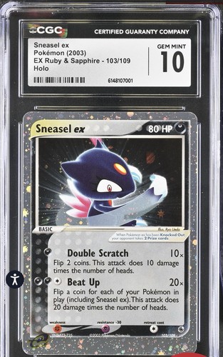 Sneasel ex graded CGC 10 for sale on eBay