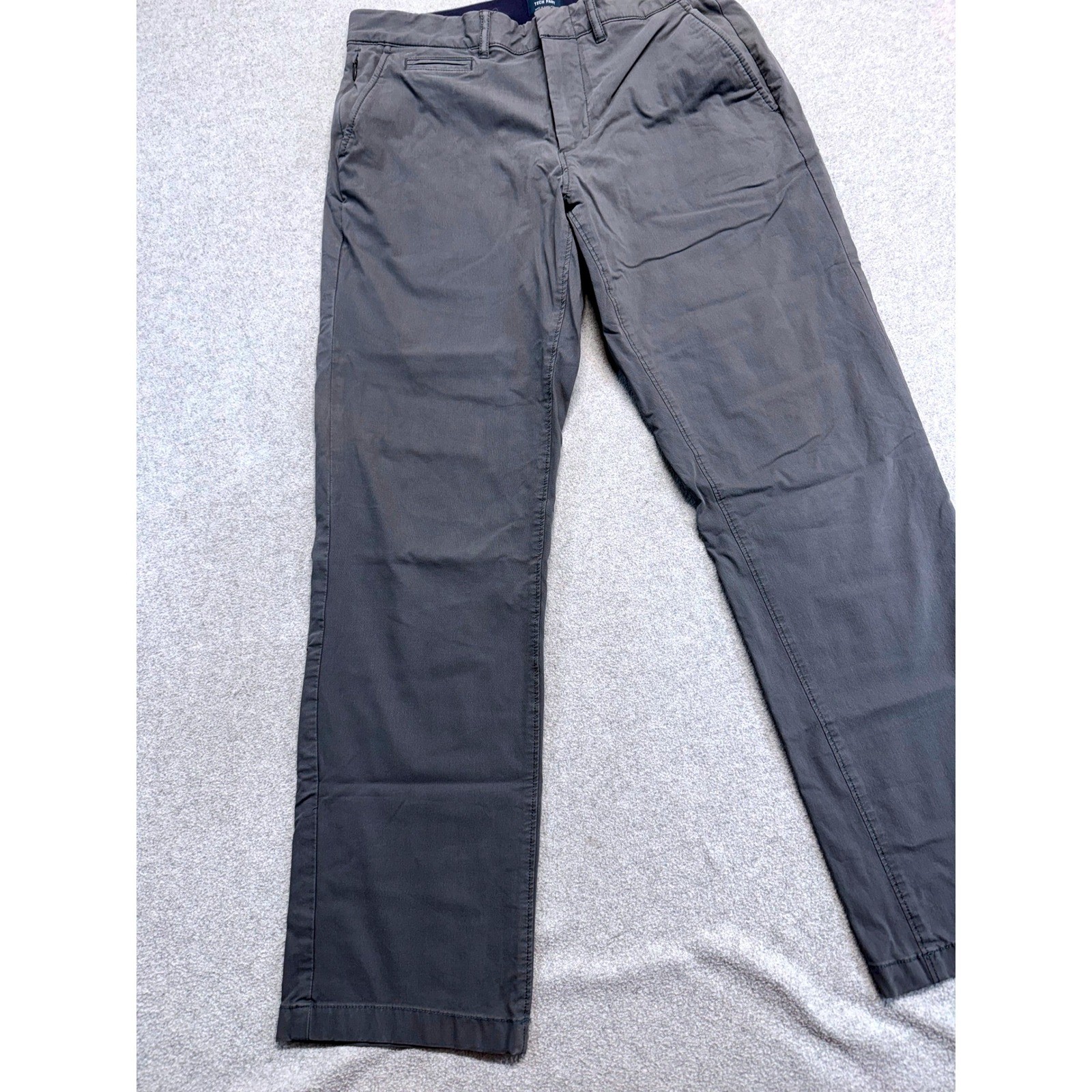 J.Crew Tech Pant Mens 29 Charcoal Gray Slim Straight Performance Chino Stretch image 2