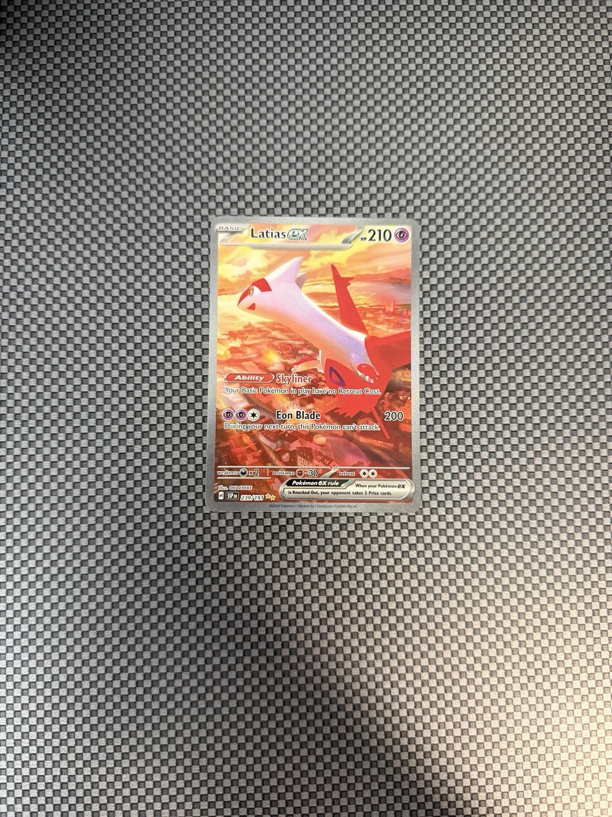 Latias EX 239/191 Special Illustration Rare SIR Pokemon Surging Sparks NM