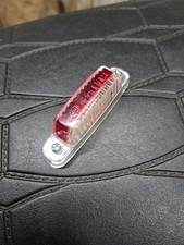 Vintage HELLA red & white car stop side marker parking light K14021 12v New