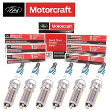 Set of 6 OEM Motorcraft SP594 Ford CYFS12YRT3 Spark Plugs Replaces SP542 SP578