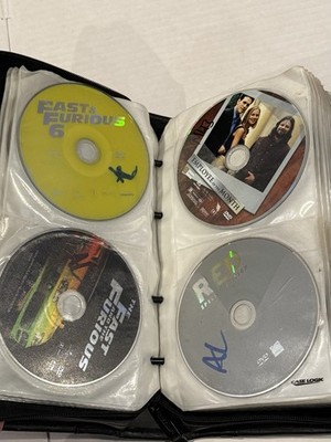 Huge Mostly Movie (some TV) Disc Lot of 70 DVDs in Binder DVD Wallet