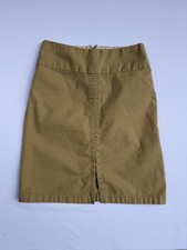 Vintage Y2K GAP Khakis Tan Mini Skirt Adjustable Front Slit Size 2