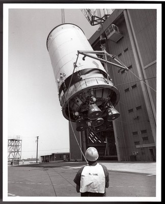 Original Rockwell Space Division 8x10 Photo Saturn V   S-II  NASA on Kodak