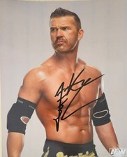 Frankie Kazarian Signed Wrestling AEW Posing 8x10” Print