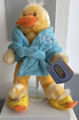 Chad Valley Cuddle Club Dan die Ente Plüschtier mit Etikett Woolworths Vintage Neu