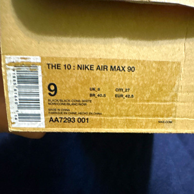 Nike x Off-White Air Max 90 Black/Black Cone White 2019 AA7293-001