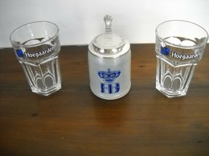 Lotto Boccali Di Birra Hb E Hoegaarden Ebay