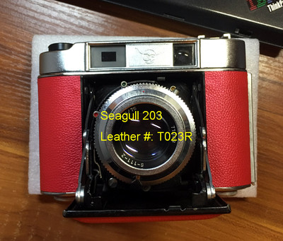 Seagull 203 folding camera replacement skin cover pre-cut self