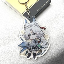 Honkai: Star Rail Acrylic Hunt March 7th Lingsha Feixiao Keychain Keyring Stand