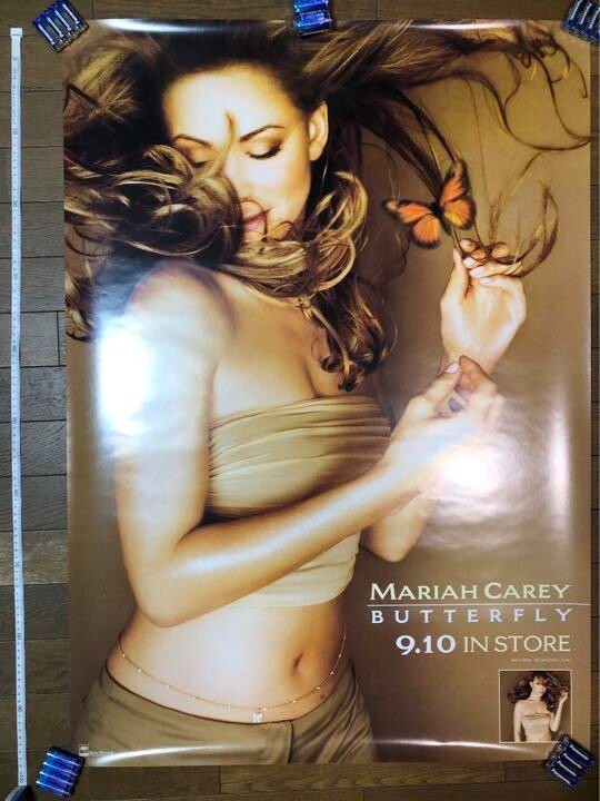 ☆Mariah Carey☆Butterfly☆B1サイズ告知ポスター☆未使用☆ Mariah Carey Butterfly In-store Announcement Poster 730mm x 1030mm