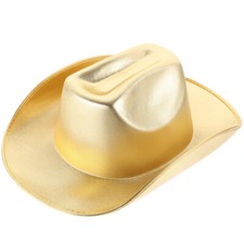 Gold Cowboy Hats Golden Western and Silver Party Gold 1pc