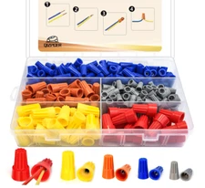 330 Pcs Wire Connectors Nuts Kit - Electrical Twist Wiring Screw Caps Assortment