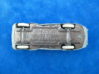 Dinky Toys 1/43 Peugeot 203 N°24R – Petite Lunette, Code 3, Modifiée, Rare