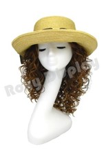 Female Abstract Fiberglass Matte White Mannequin Display Head with Long Neck