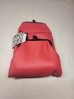 Cigarette Case Pouch/Coin Purse wZippered Pouch Wallet Soft Leatherette Coral