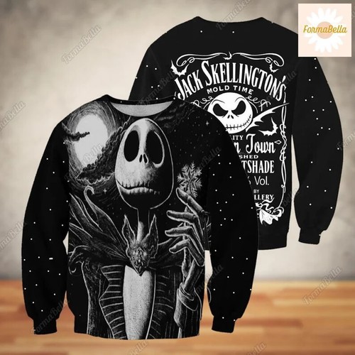Halloween Jack Skellington 3D Sweater Mother Day Gift All Over Print Best Price