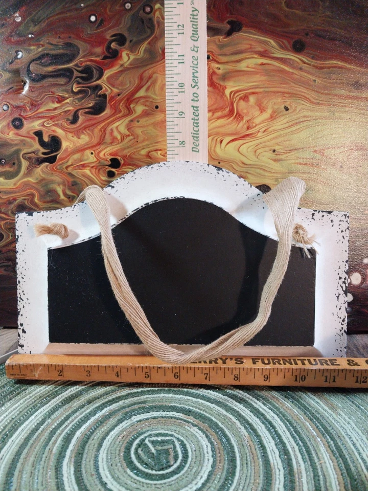 White Washed chic wall Chalkboard, cottage, menu board - Image 3 of 4