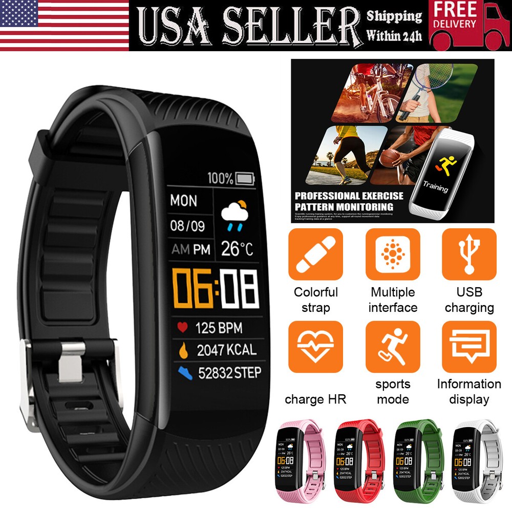 Fit@bit Smart Watch Men Women Heart Rate Monitor Fitness Tracker for iOS Android