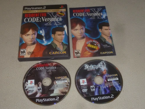 PLAYSTATION 2 PS2 GAME RESIDENT EVIL CODE VERONICA X COMPLETE 5TH ANNIVERSARY