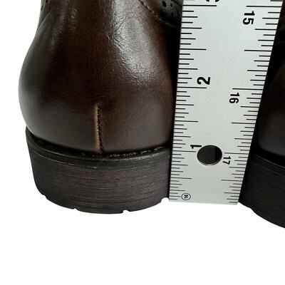 Van Heusen Comfort Wingtip Oxford Cognac Shoes Size 10 M 