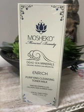 Mosheko Dead Sea Mineral Beauty Purifying Cleansing Toner Milk NEW  MSRP $130