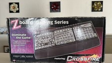 Ideazon zboard crossfire wired PS/2 001 Keyboard Boxed Great Condition UNTESTED