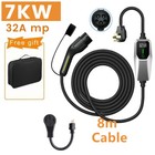 Portable EV Charger 32A EV Car 26ft Charging Cable Level 2 NEMA 14-50Plug 7KW
