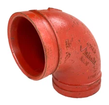 Victaulic Style 10 4" 90-Degree Elbow Grooved End Pipe Fitting