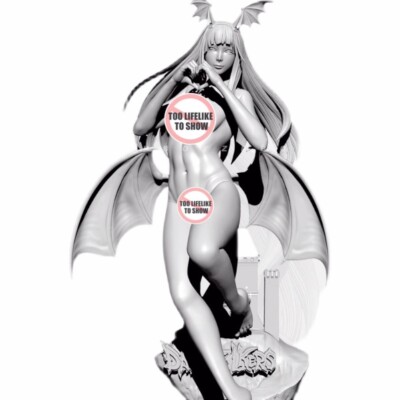 1:24 75mm resin figure model kit Sexy witch Monica Unassembled Unpainted