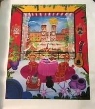 Herbert Hofer “Piazza Espagnia,Italy-Rome” Giclee on Canvas Ltd. Ed. Signed