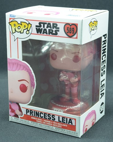 Funko Pop Princesse Leia 589 Vinyle Figurine Star Wars Saint-Valentin Neuf Ovp - Afbeelding 1 van 9